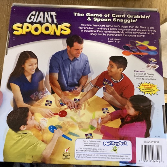 giant spoons Toys Giant Spoons The Game Of Card Grabbing Spoon